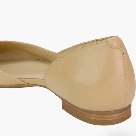 Classic flats nude tan leather upper almond toe Mark Fisher women’s shoe size 9 - Picture 4 of 5